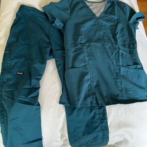 Grey's Anatomy Caribbean Blue Scrub Set Small